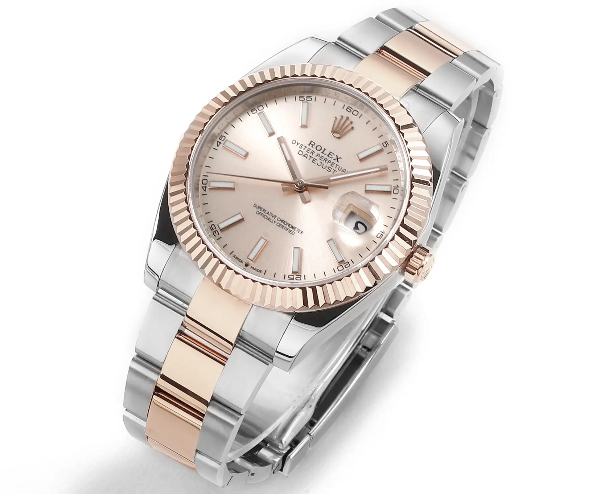 TravelReady Rolex Datejust 41mm Two-Tone Rose Gold and Stainless Steel 304