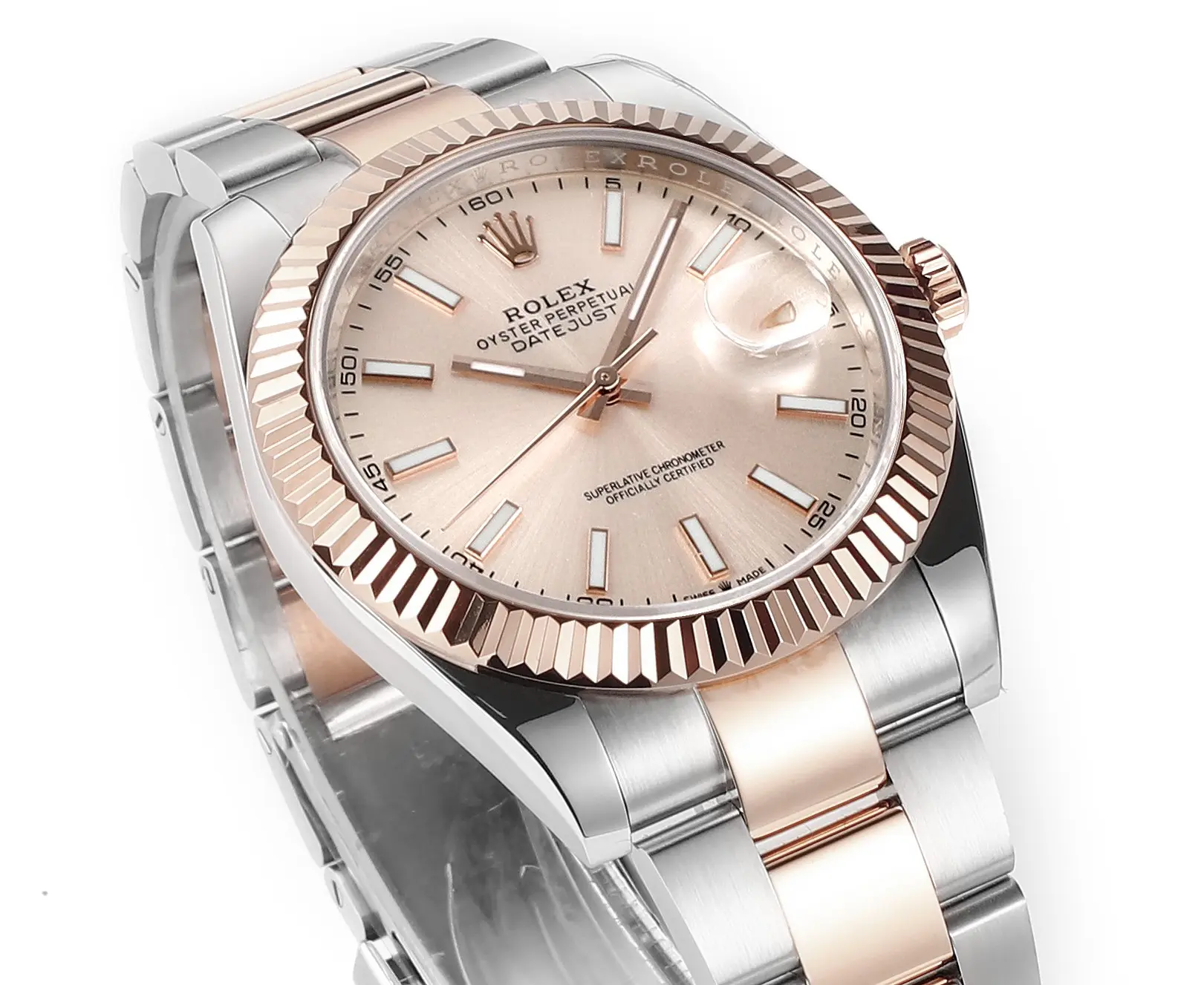 TravelReady Rolex Datejust 41mm Two-Tone Rose Gold and Stainless Steel 304