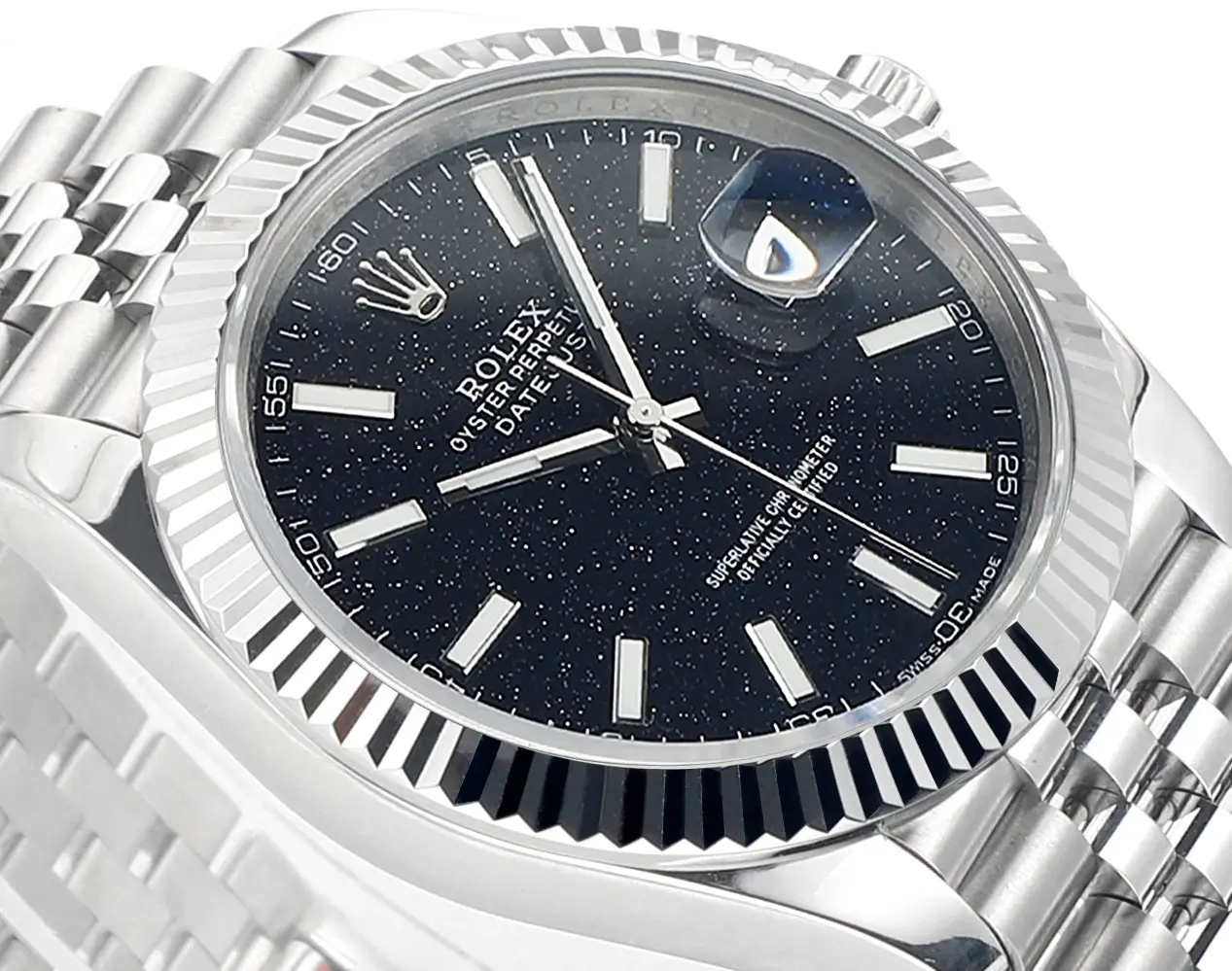 Lightweight Rolex Datejust 41mm Watch – Gold Sandstone Dial, Stainless Steel Jubilee Bracelet 299