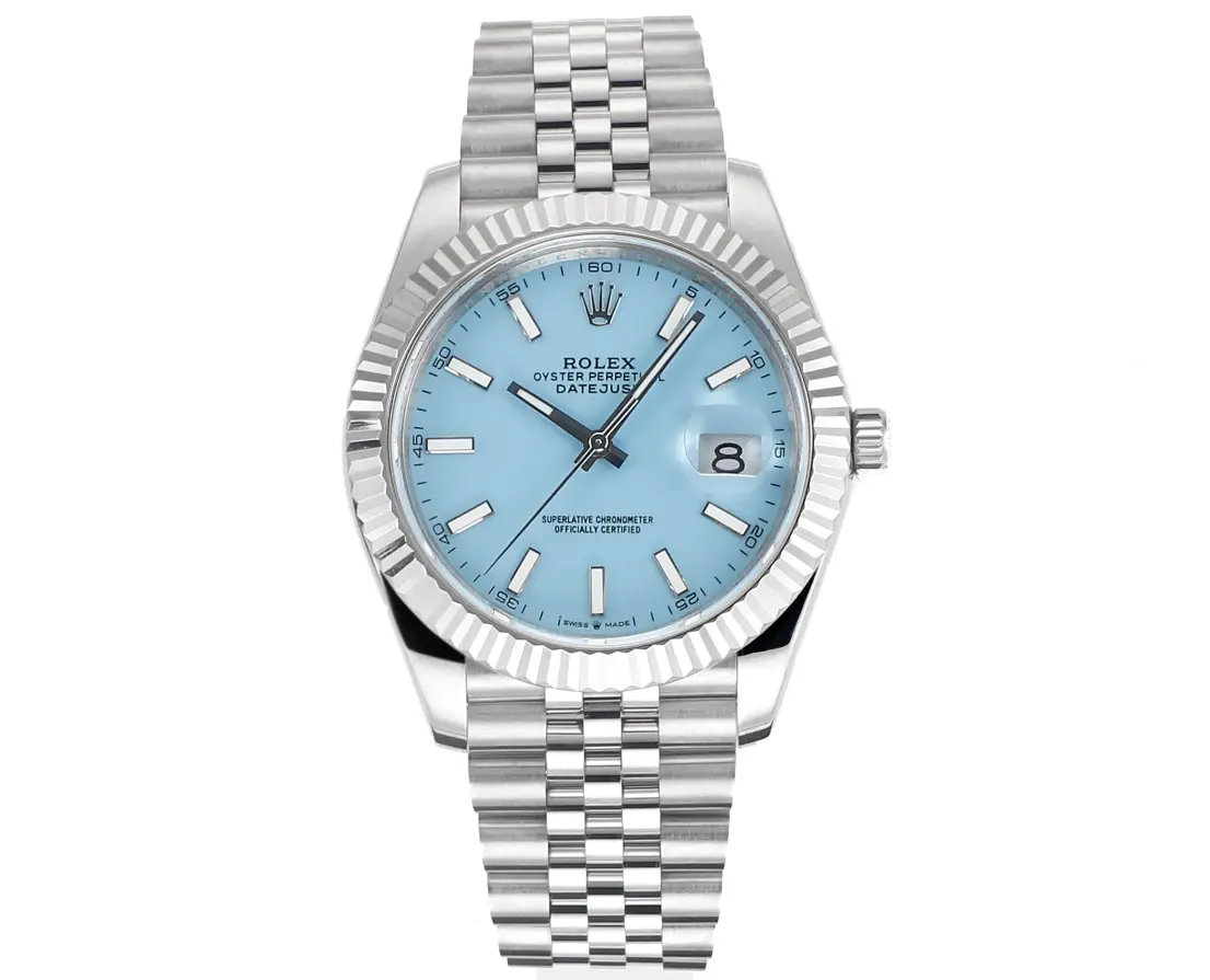 Durable Rolex Datejust with Blue Dial, Oyster Perpetual Movement, and Super Clone Quality 303