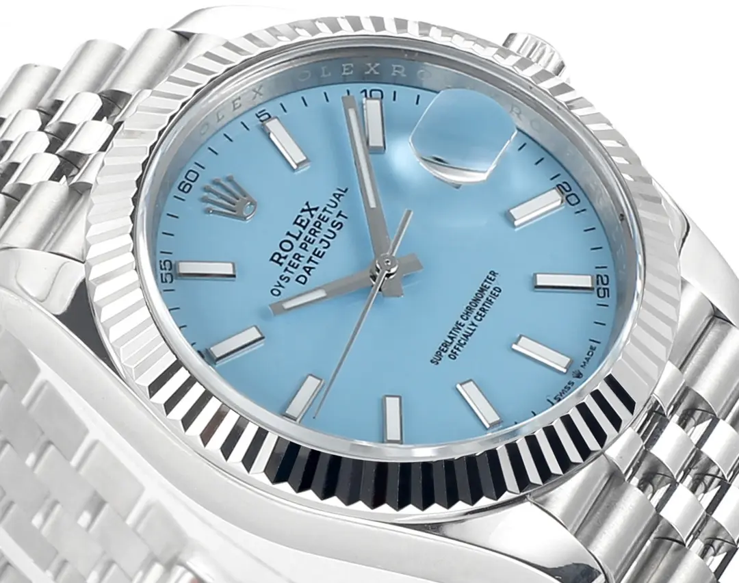 Durable Rolex Datejust with Blue Dial, Oyster Perpetual Movement, and Super Clone Quality 303