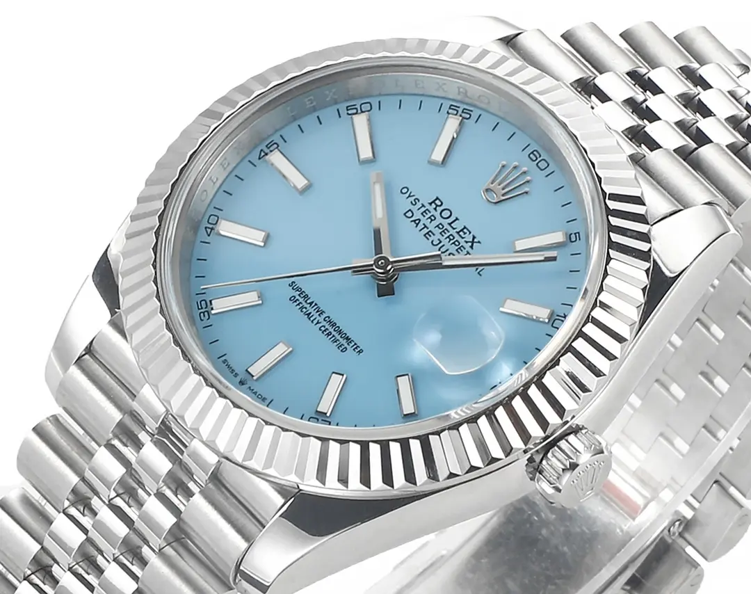 Durable Rolex Datejust with Blue Dial, Oyster Perpetual Movement, and Super Clone Quality 303