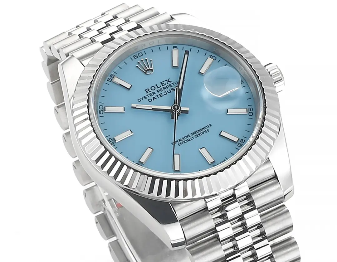 Durable Rolex Datejust with Blue Dial, Oyster Perpetual Movement, and Super Clone Quality 303