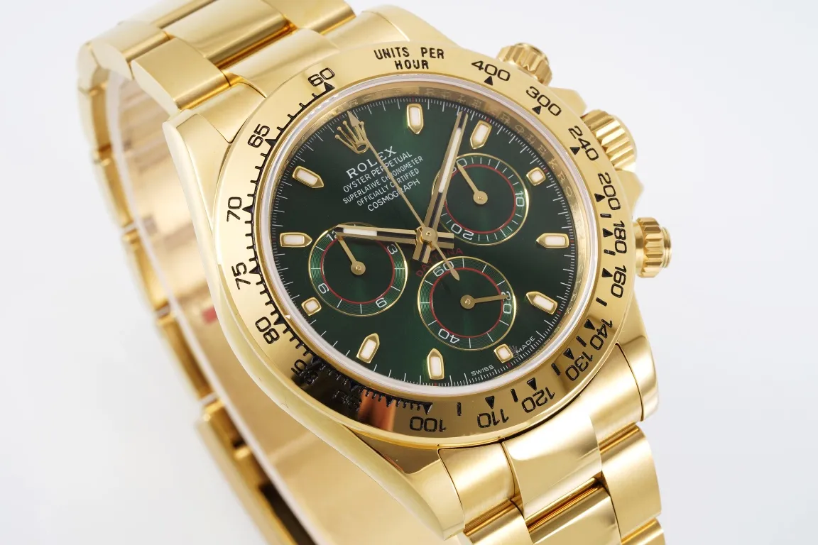 Original Rolex Daytona 4130 – Gold with Green Dial –  Luxury Watches Collection 5