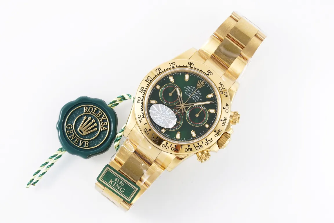 Original Rolex Daytona 4130 – Gold with Green Dial –  Luxury Watches Collection 5