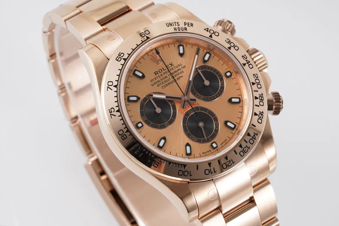 SmoothTexture Rolex Daytona 4130 – Rose Gold, Chronograph Luxury Watch 96