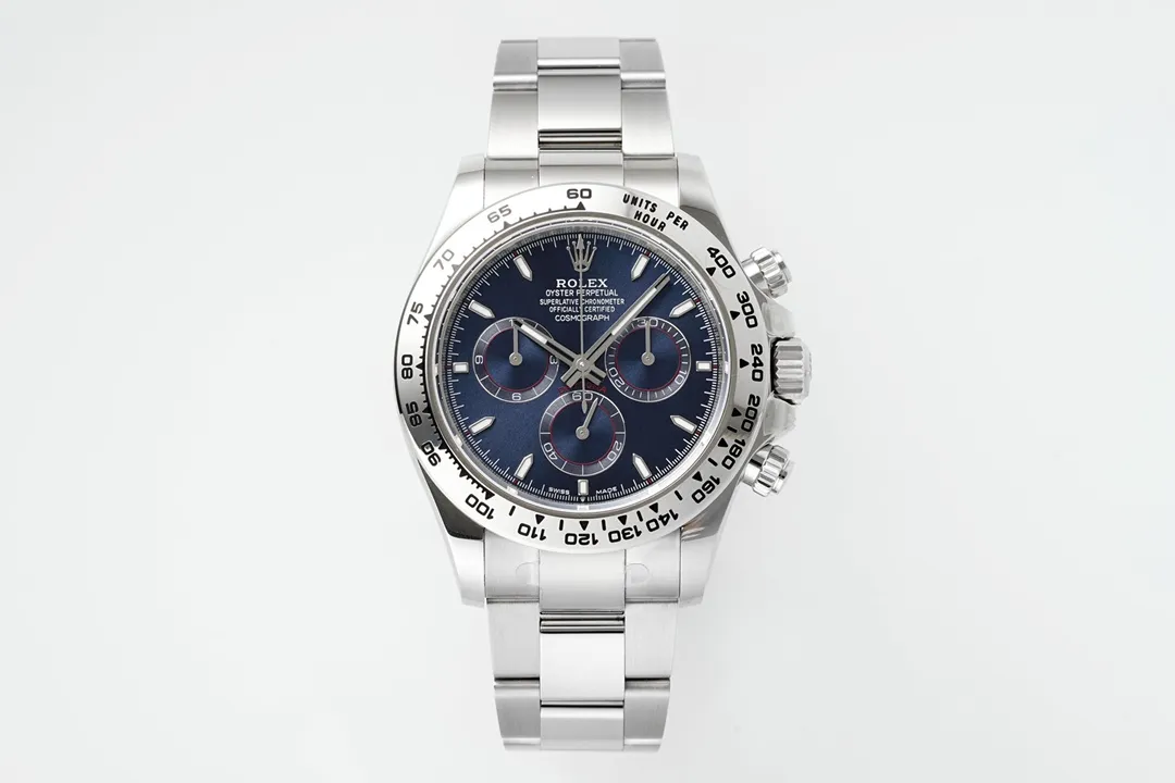 VS Factory Rolex Daytona Platinum Watch with Blue Dial – Limited Stock -Exclusive Collection Sleek 4