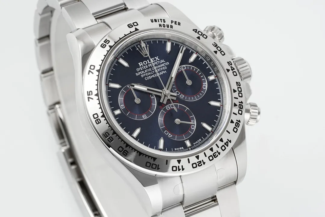 VS Factory Rolex Daytona Platinum Watch with Blue Dial – Limited Stock -Exclusive Collection Sleek 4
