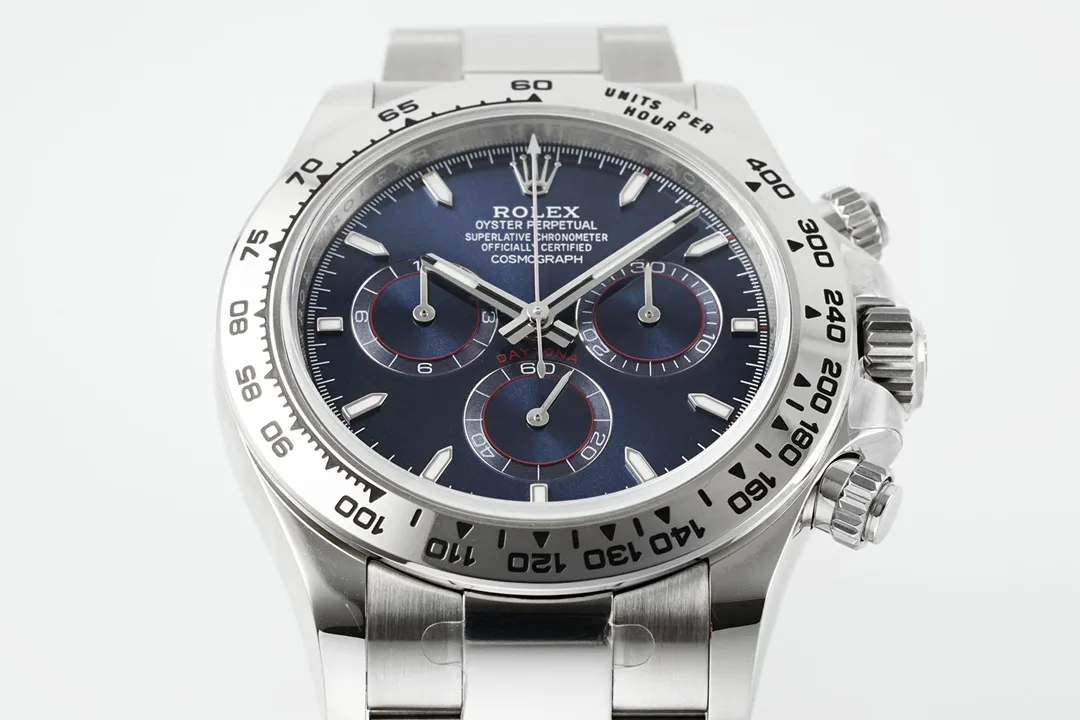 VS Factory Rolex Daytona Platinum Watch with Blue Dial – Limited Stock -Exclusive Collection Sleek 4