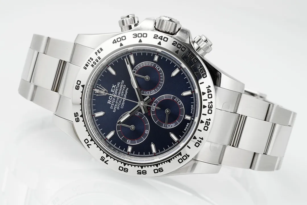VS Factory Rolex Daytona Platinum Watch with Blue Dial – Limited Stock -Exclusive Collection Sleek 4