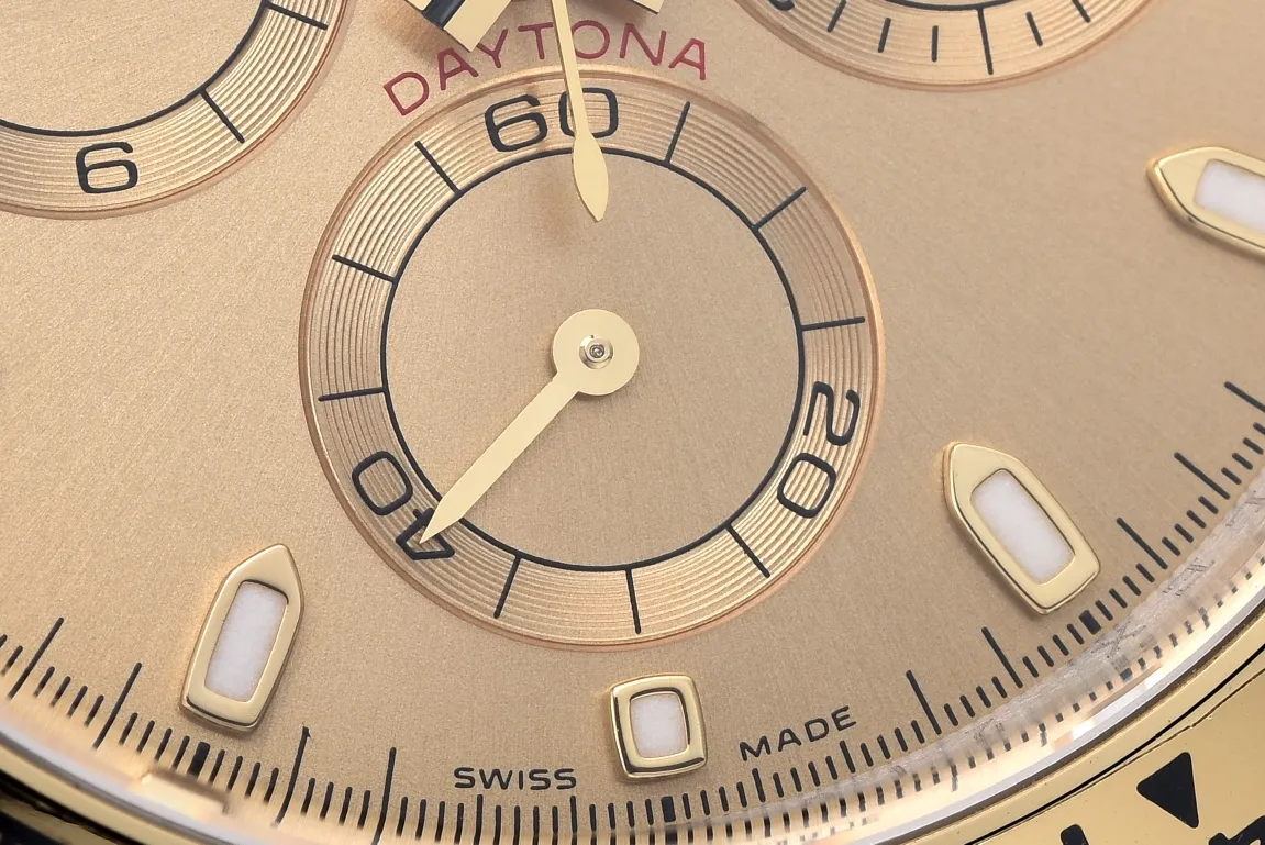 Rolex Daytona Two-Tone Champagne Dial Engraved Luxury Watch UrbanChic 95