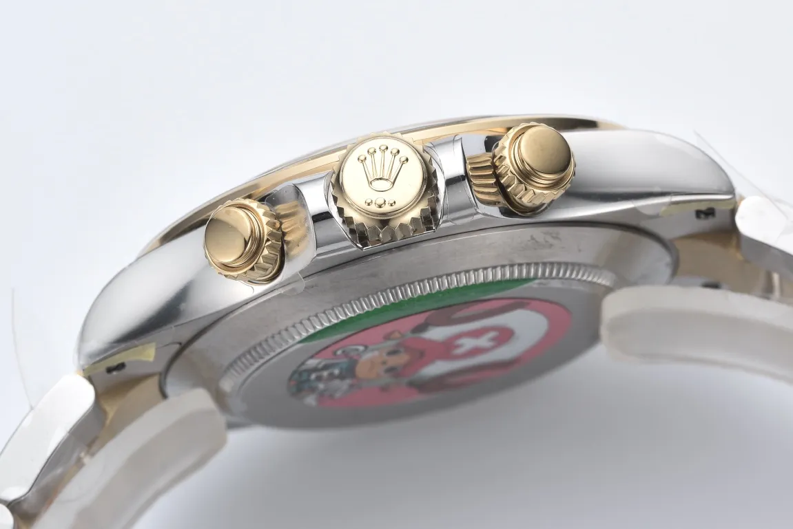 Rolex Daytona Two-Tone Champagne Dial Engraved Luxury Watch UrbanChic 95