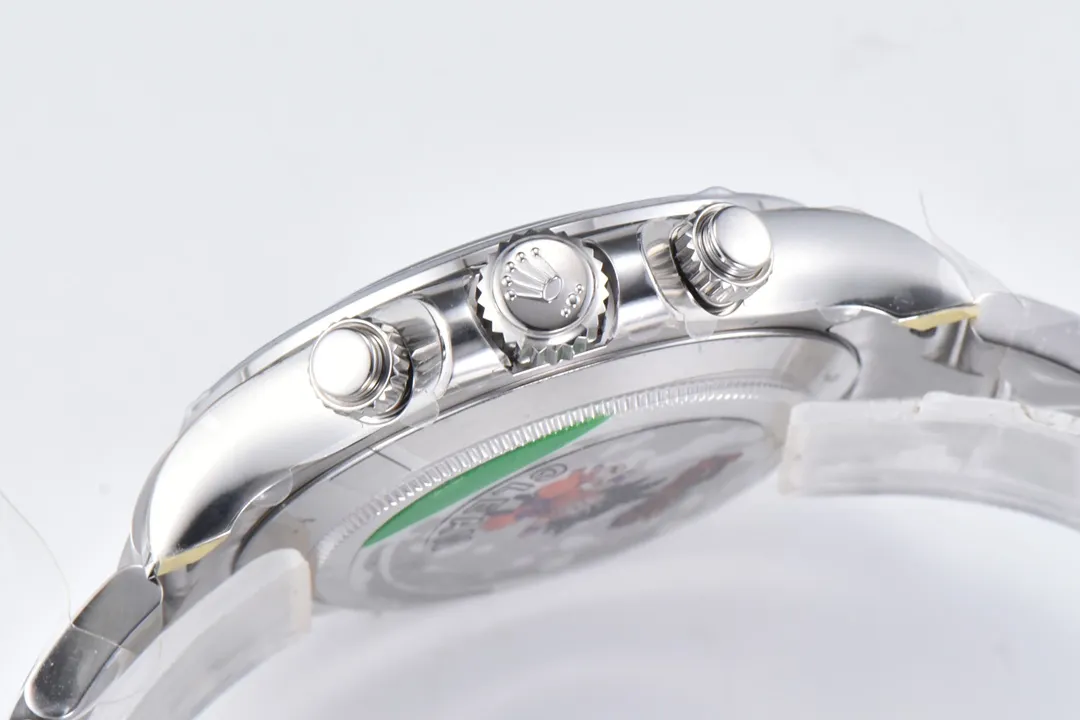 Rolex Daytona Watch – Black Enamel Dial with Moissanite Diamonds Popular 33