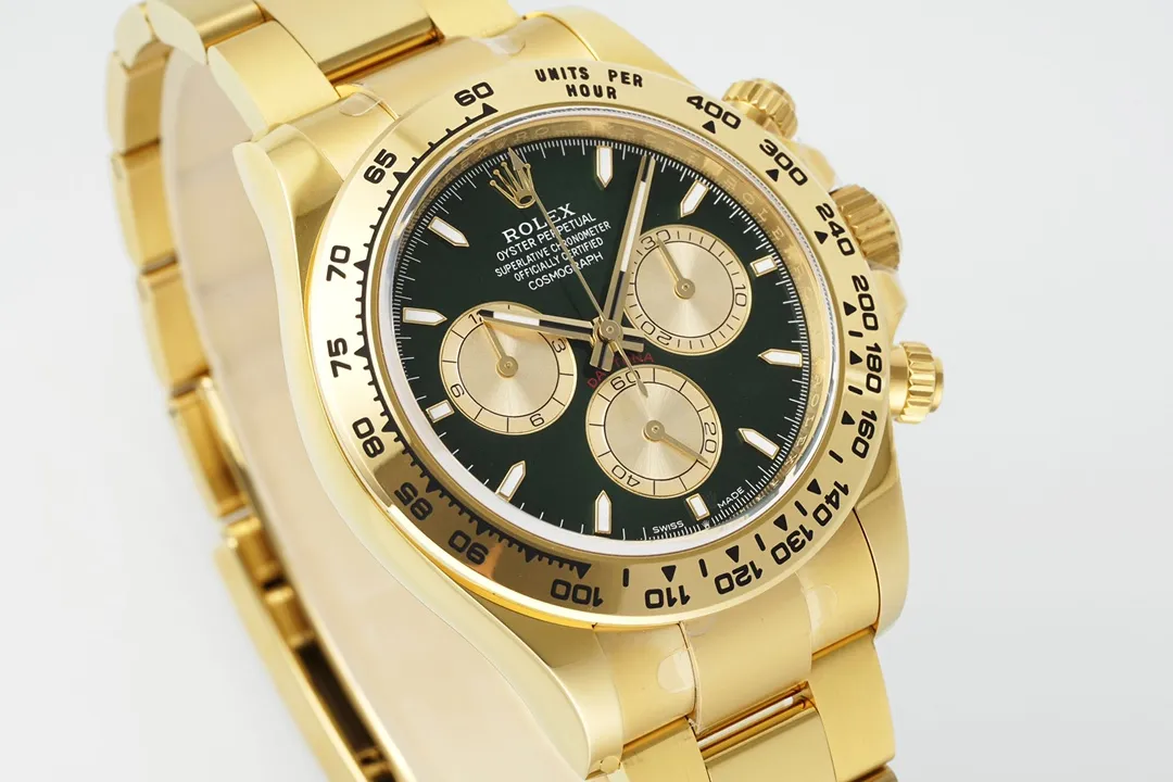 Rolex Daytona Watch – Gold with Black Dial – Limited Stock Bright 56