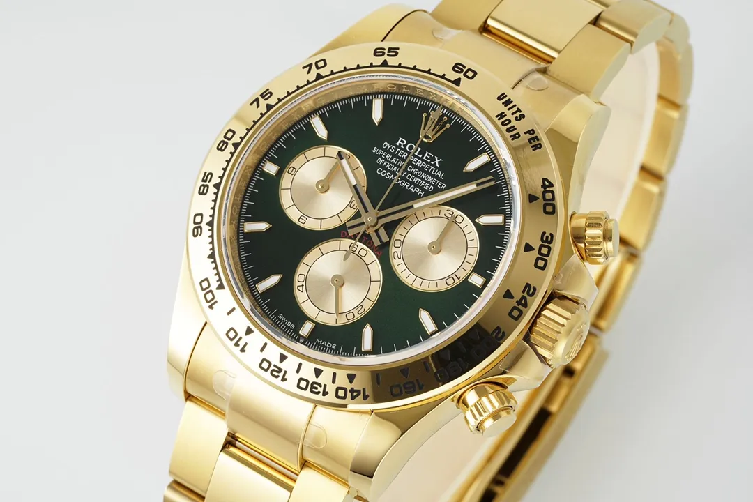 Rolex Daytona Watch – Gold with Black Dial – Limited Stock Bright 56