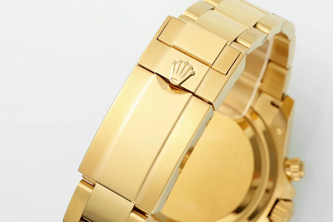 Rolex Daytona Watch – Gold with Black Dial – Limited Stock Bright 56