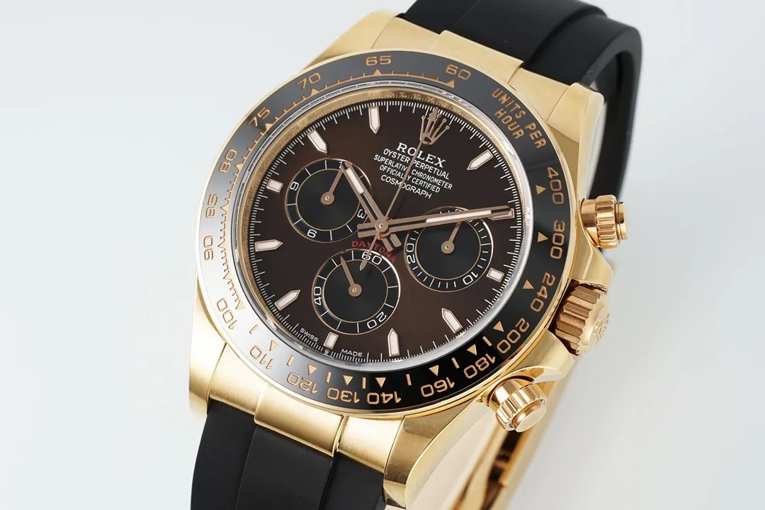 Rolex Daytona Watch – Gold with Black Dial and Rubber Strap – Limited Stock ZeroBulk 35