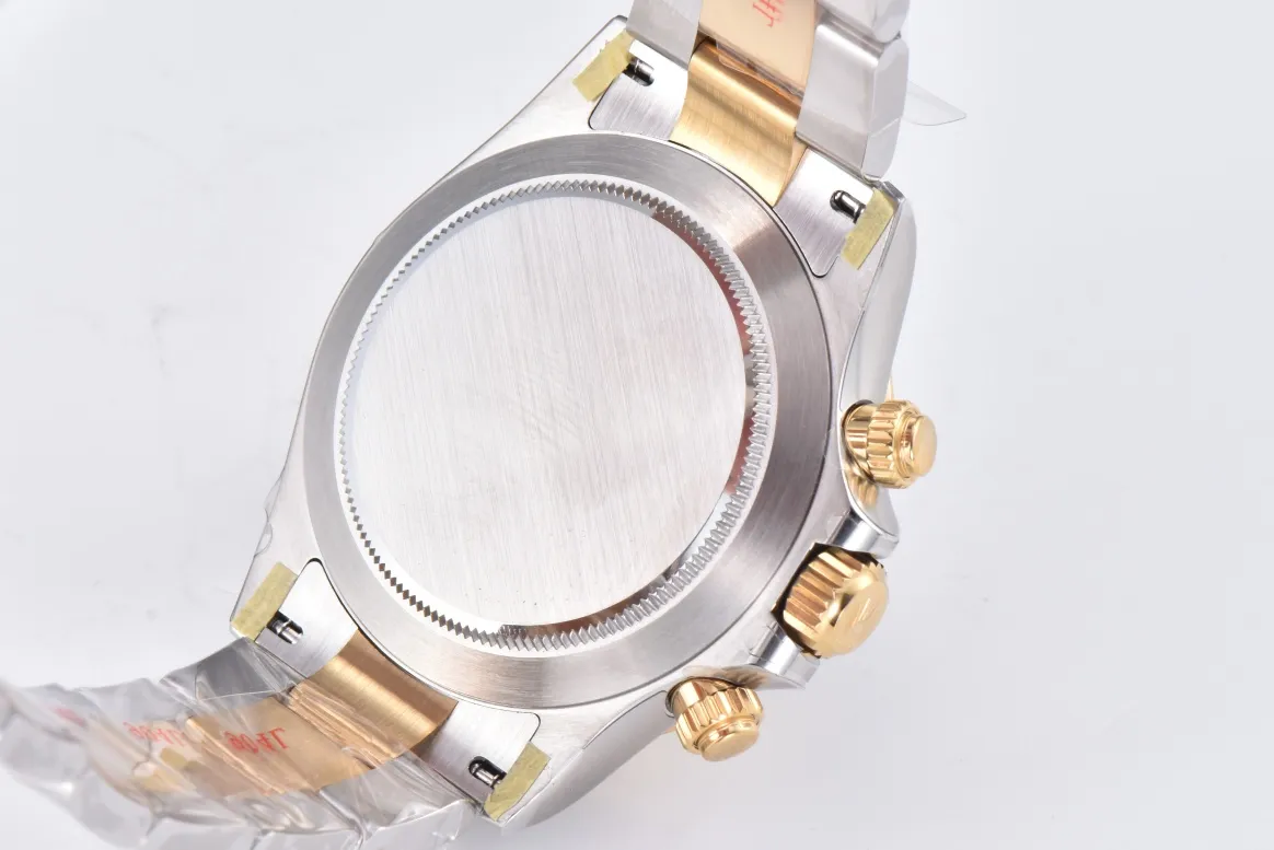 Upgraded Rolex Daytona Watch with Moissanite Diamonds – Two-Tone with Mother-of-Pearl Dial 11