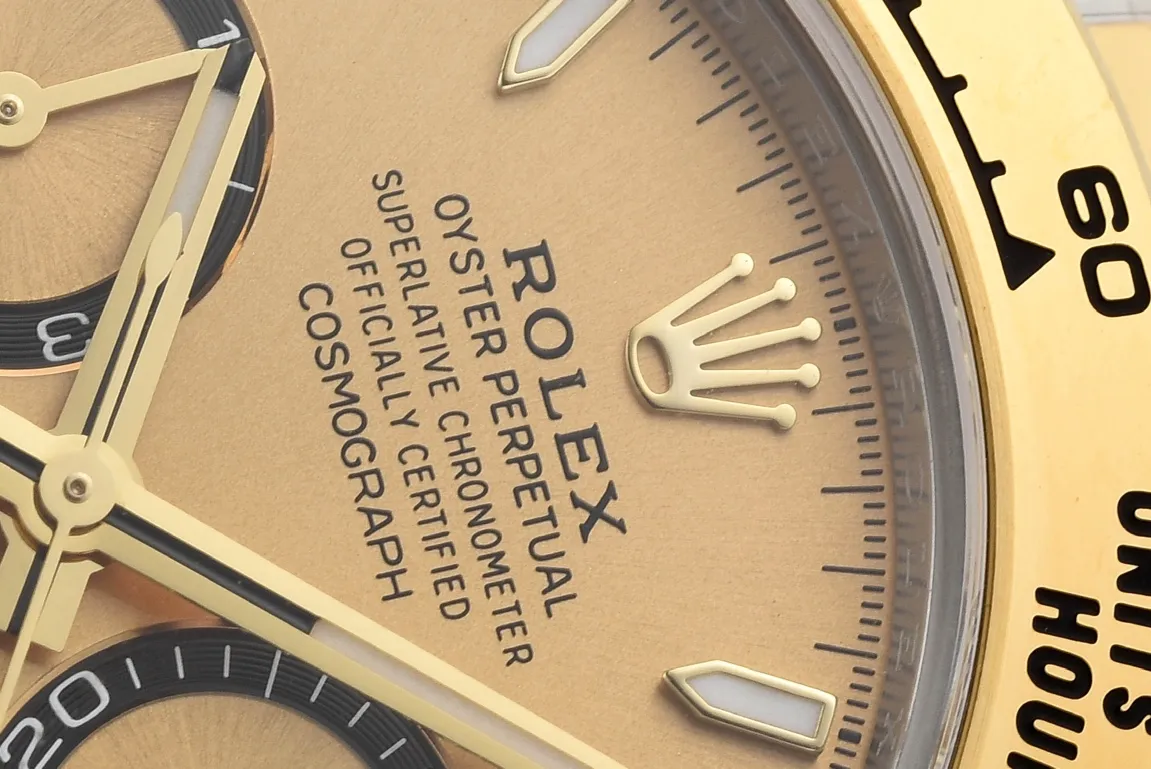 Rolex Daytona with Black Enamel Dial and Moissanite Stones Youthful 98