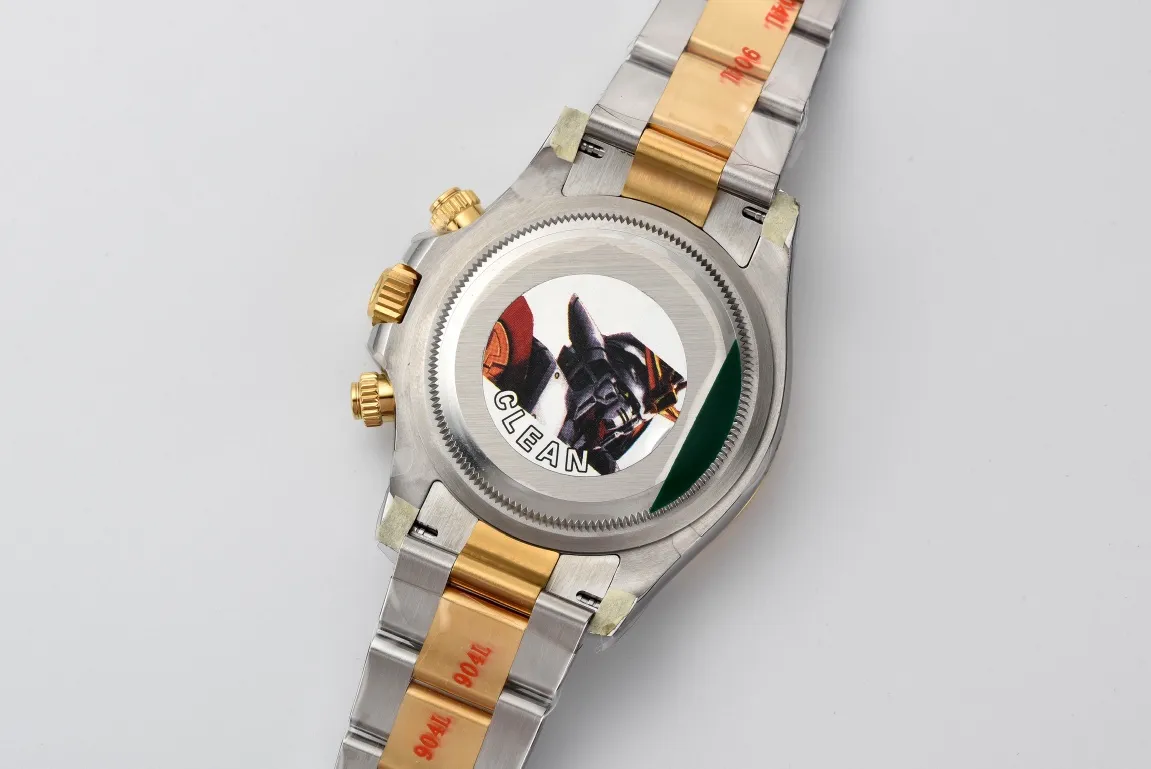 Rolex Daytona with Black Enamel Dial and Moissanite Stones Youthful 98
