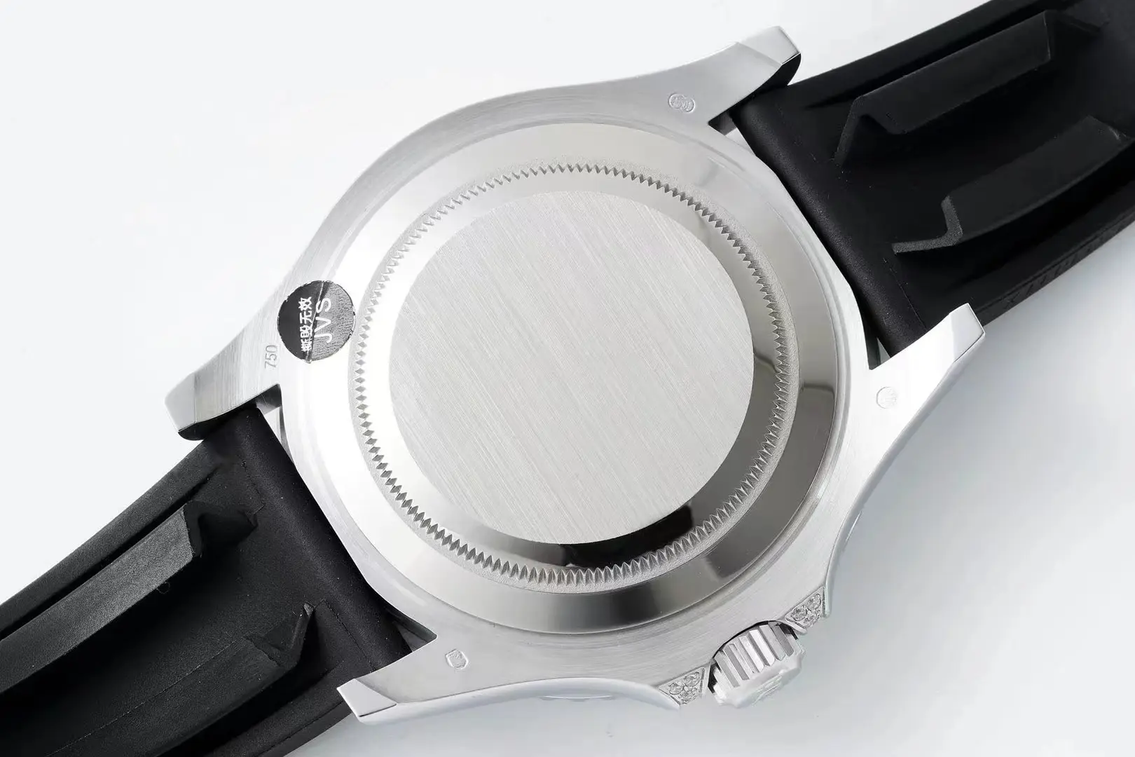 Rolex Yacht-Master 42mm Diamond Set Watch – Silver Dial with Black Rubber Strap Sustainable 349