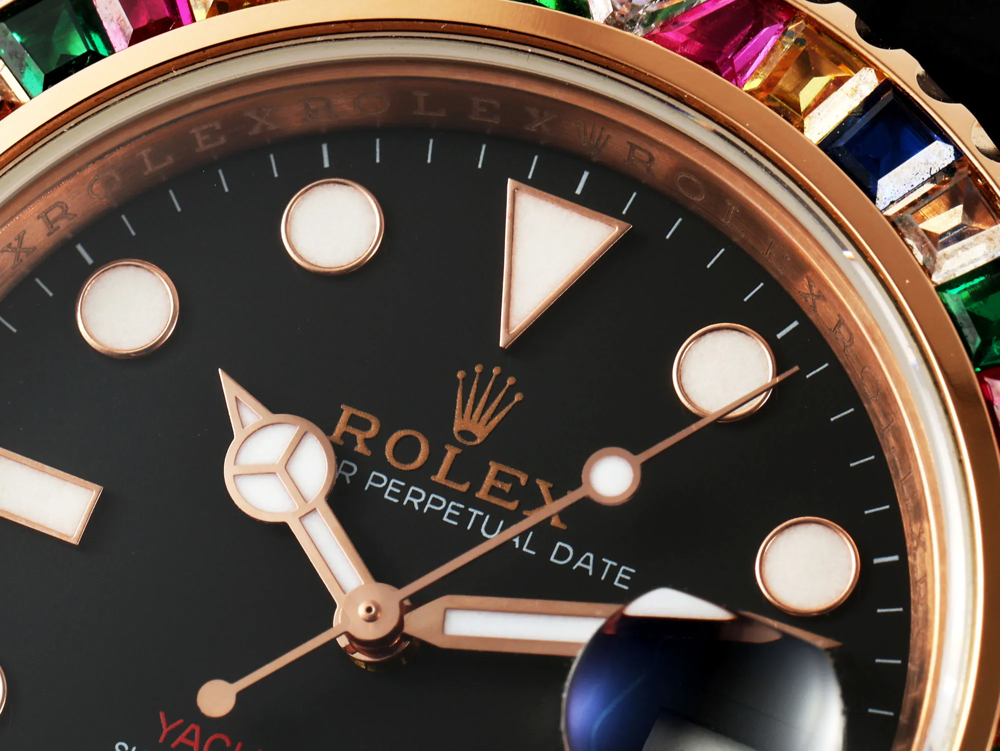 Rolex Yacht-Master Rose Gold Black Rubber – Flexible 353