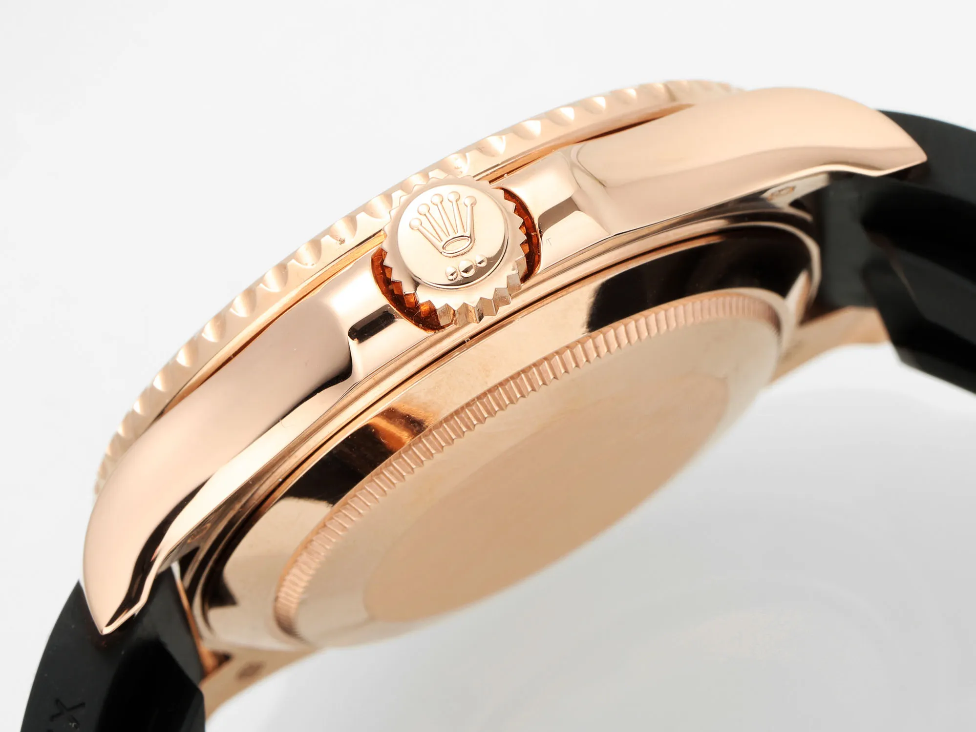 Rolex Yacht-Master Rose Gold Black Rubber – Flexible 353