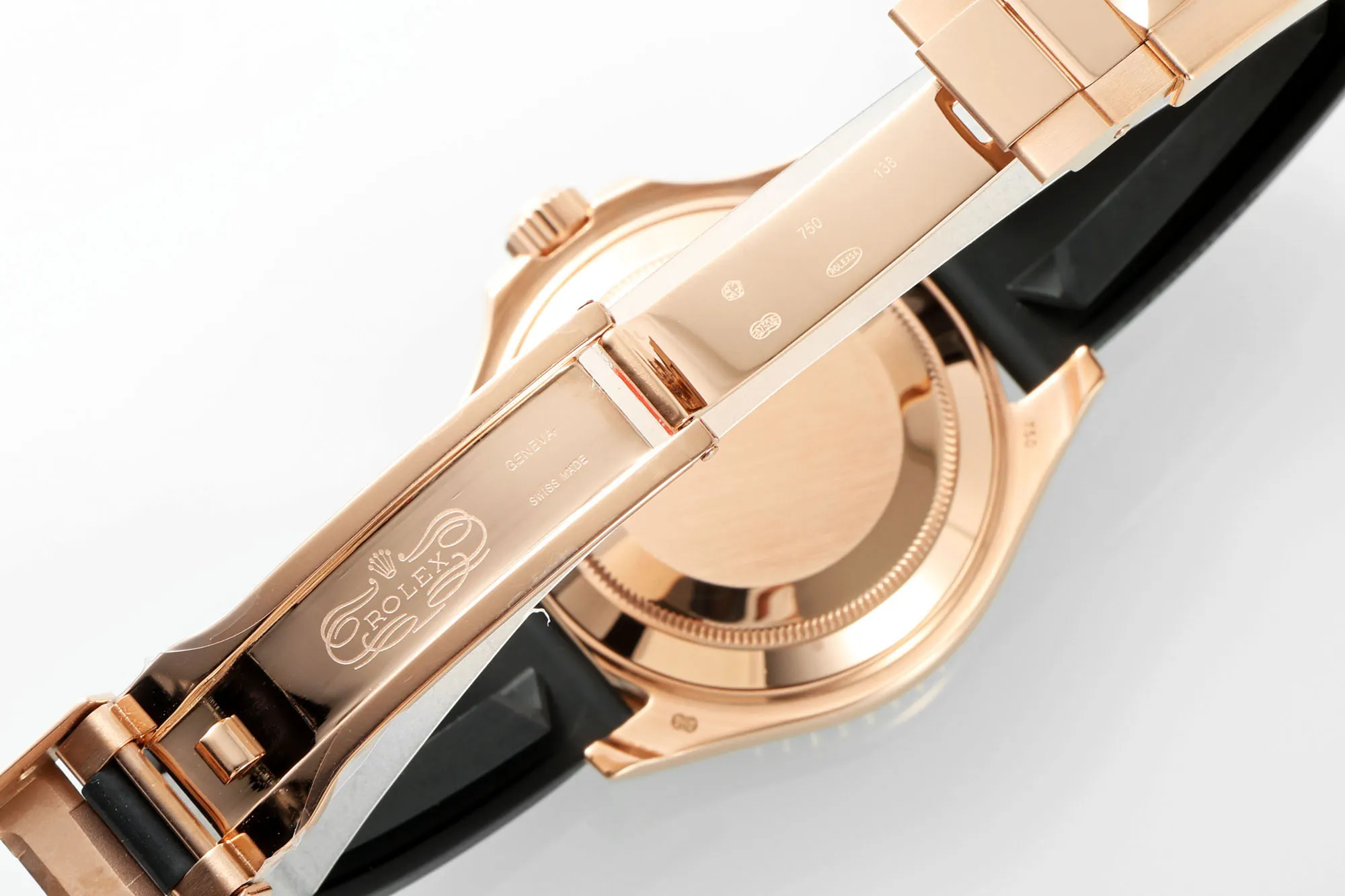 Rolex Yacht-Master Rose Gold Black Rubber – Flexible 353