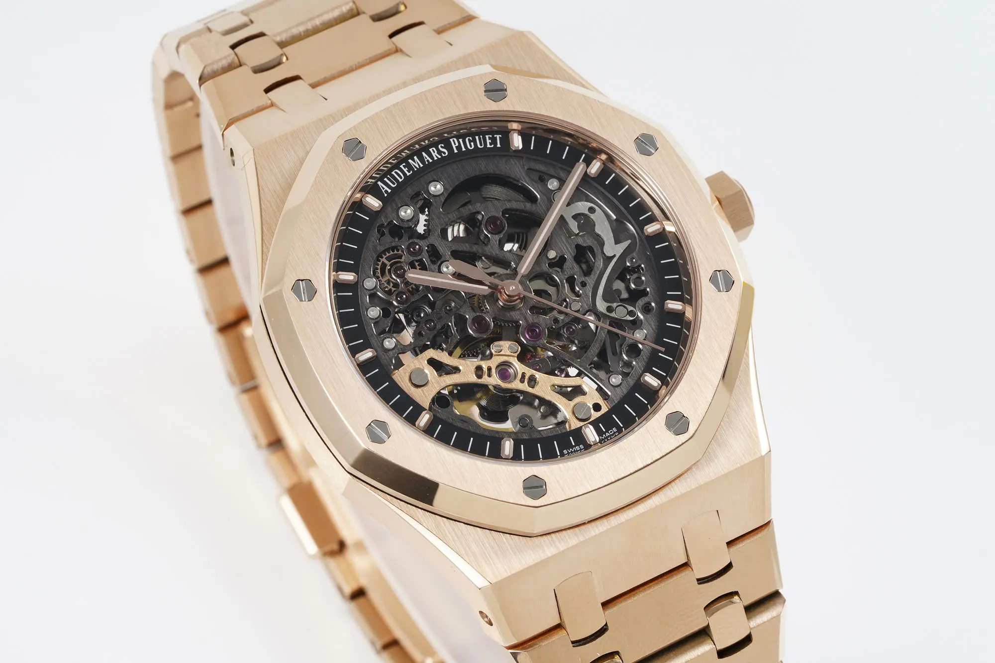 BF Factory Audemars Piguet Royal Oak Offshore 15407ST Rose Gold Skeleton Super Clone Watch –  Replica Seasonal 4744