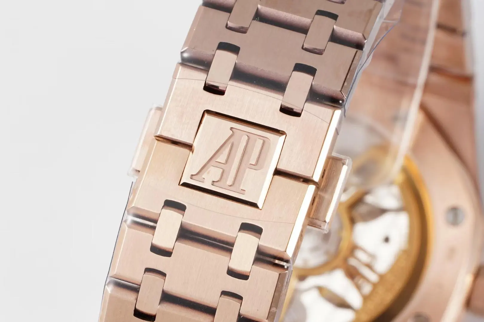 APS Factory Audemars Piguet Royal Oak 15500 Rose Gold Black Dial Super Clone Watch Upgraded 4474