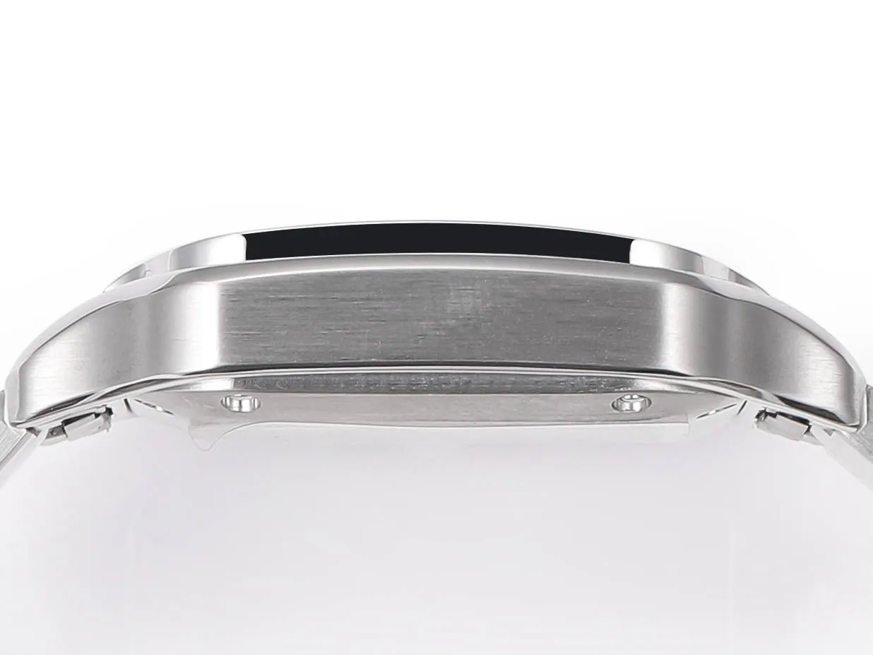 AF Factory Cartier Santos de Cartier Automatic Stainless Steel Watch with White Dial and Blue Hands Fashionable 5362
