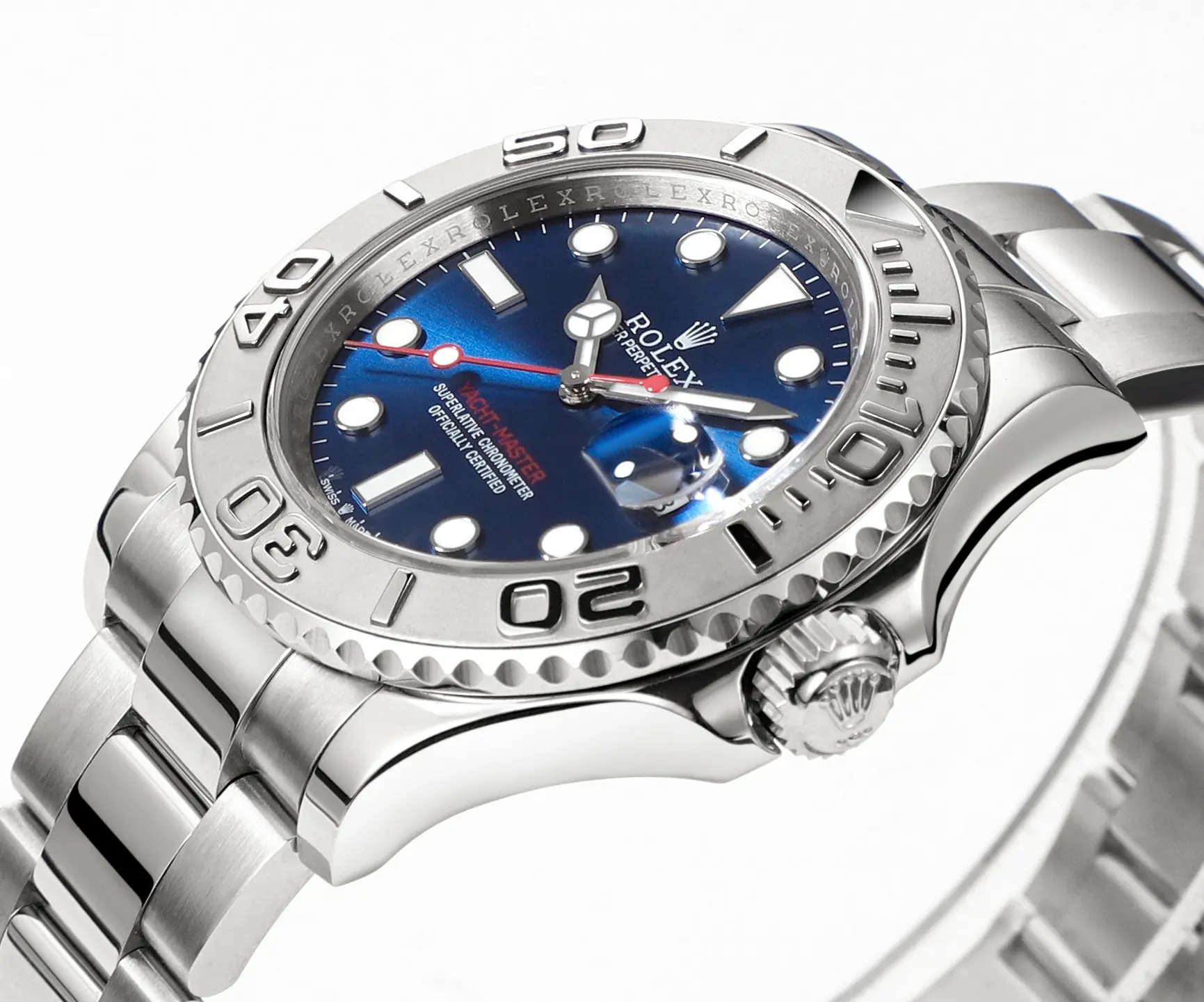 Premium Rolex Yacht-Master 42mm Stainless Steel Watch with Blue Dial and Oyster Bracelet – Classic  Sporty 341