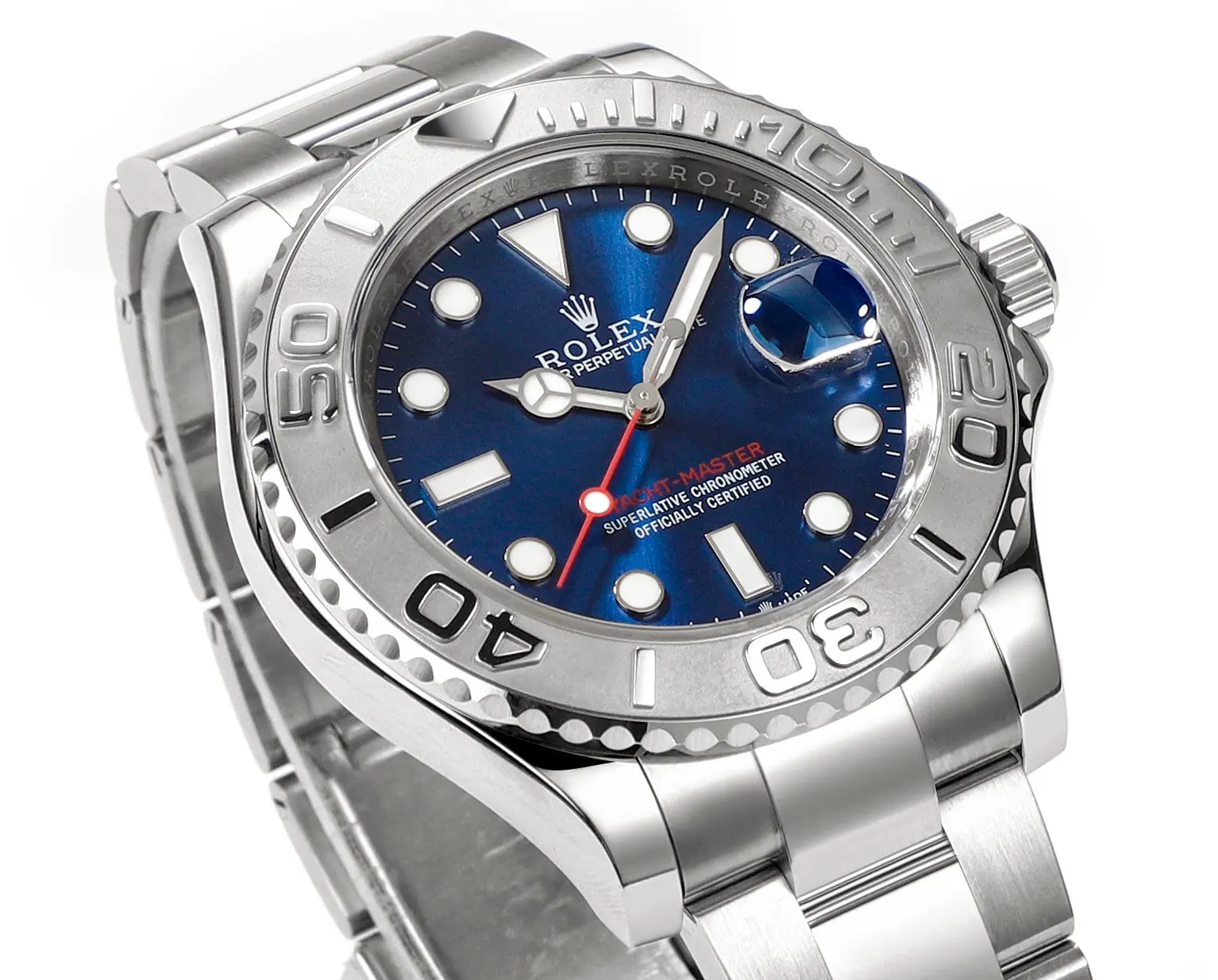 Premium Rolex Yacht-Master 42mm Stainless Steel Watch with Blue Dial and Oyster Bracelet – Classic  Sporty 341