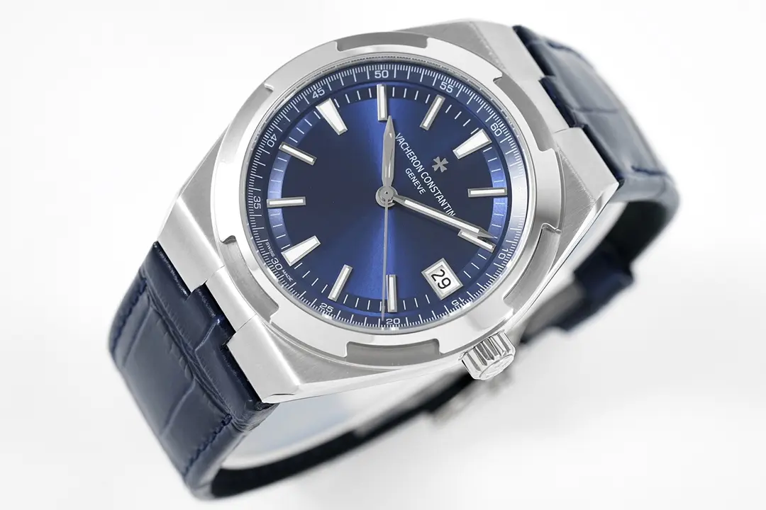 ComfortFit PPF Factory Vacheron Constantin Overseas Blue Dial Stainless Steel Watch with Interchangeable Rubber Strap – 41mm – Super Clone Watches Quality 7164