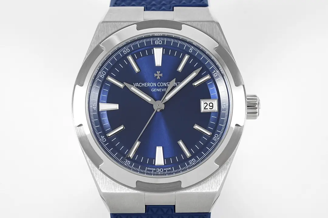 ComfortFit PPF Factory Vacheron Constantin Overseas Blue Dial Stainless Steel Watch with Interchangeable Rubber Strap – 41mm – Super Clone Watches Quality 7164
