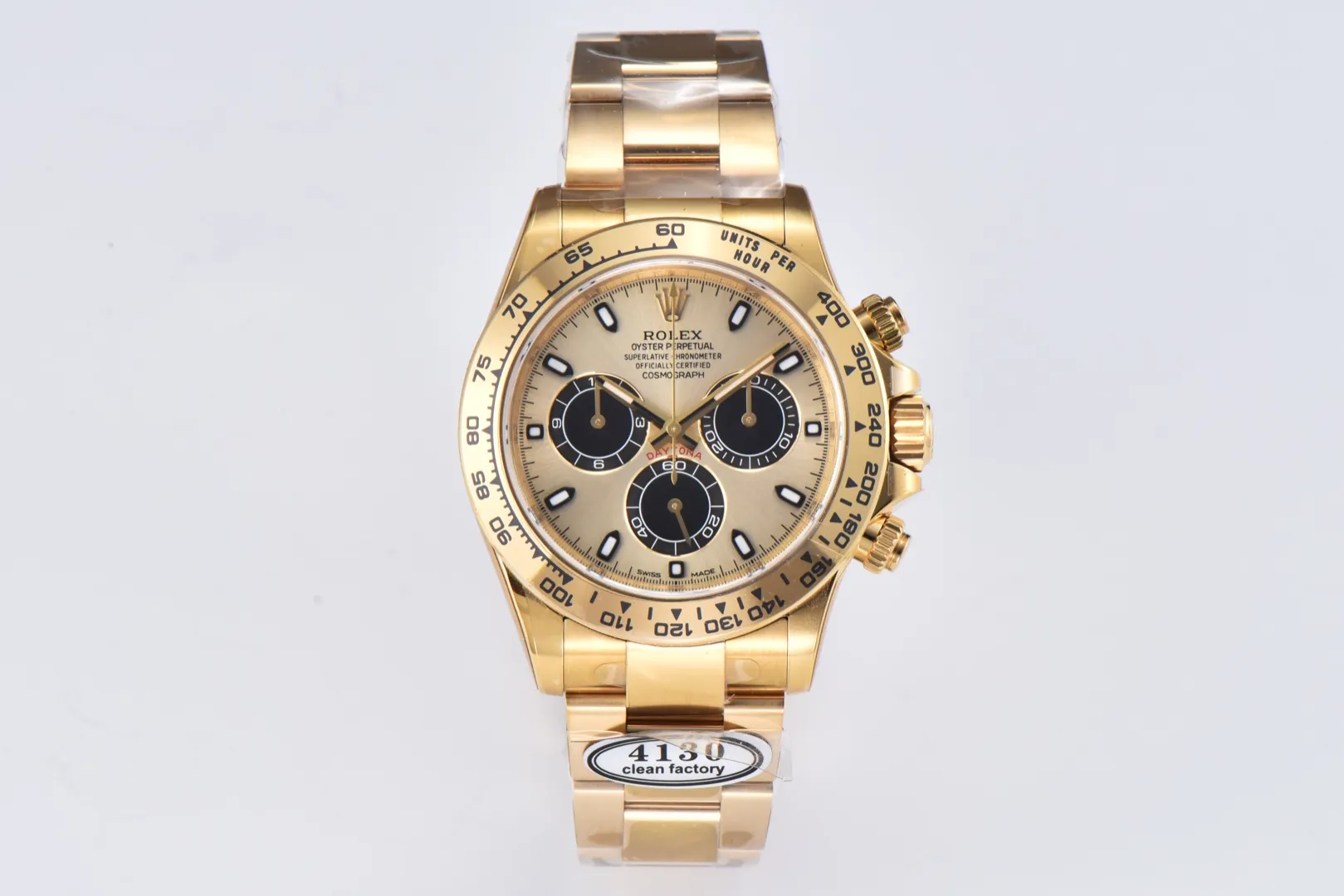 MultiPurpose BT Factory Rolex Daytona 116518 – Gold Panda Dial Chronograph VSF Luxury Timepiece 4838