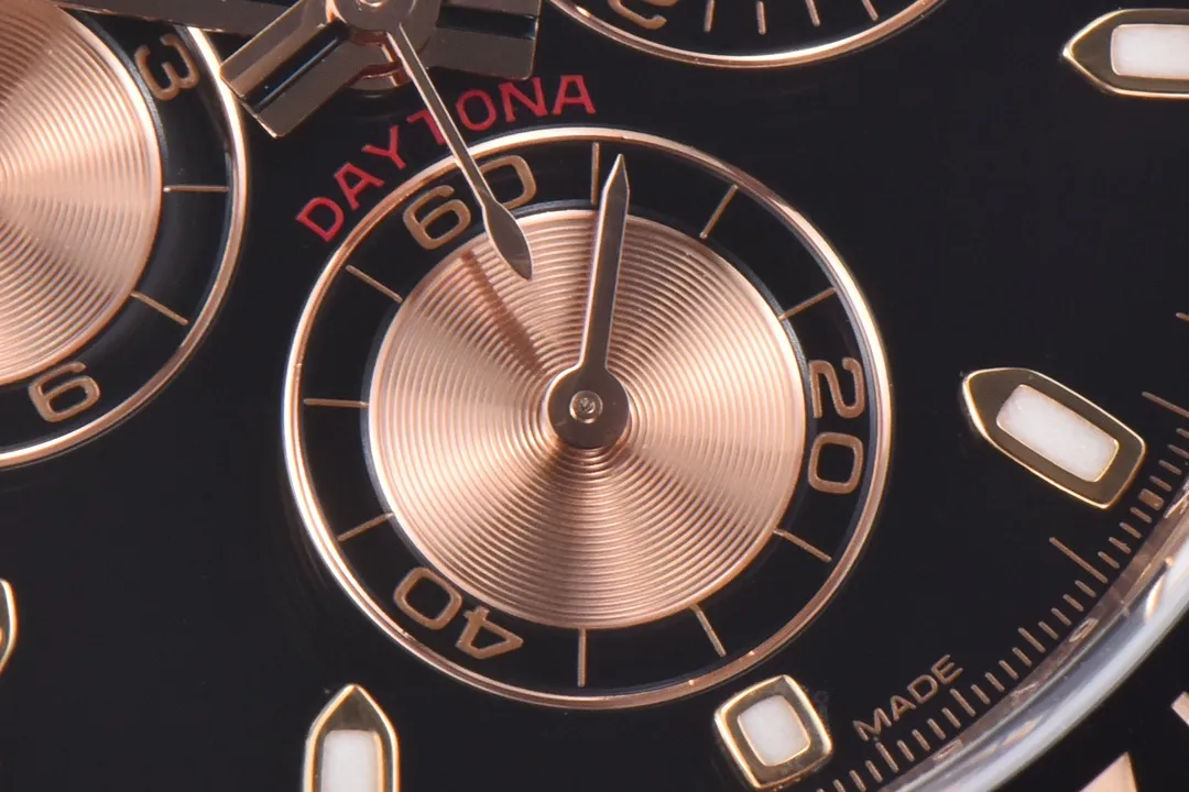 BT Factory Rolex Daytona Watch – Black Dial with Rubber Strap by VSF Watches Brand Trendy 4841