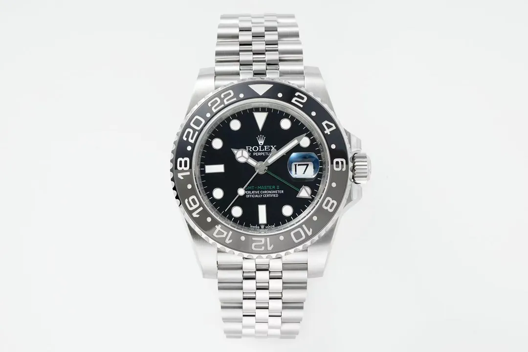 Affordable AR Factory Rolex GMT-Master II Batman 126710BLNR Black Dial Black Blue Ceramic Bezel Jubilee Bracele 355
