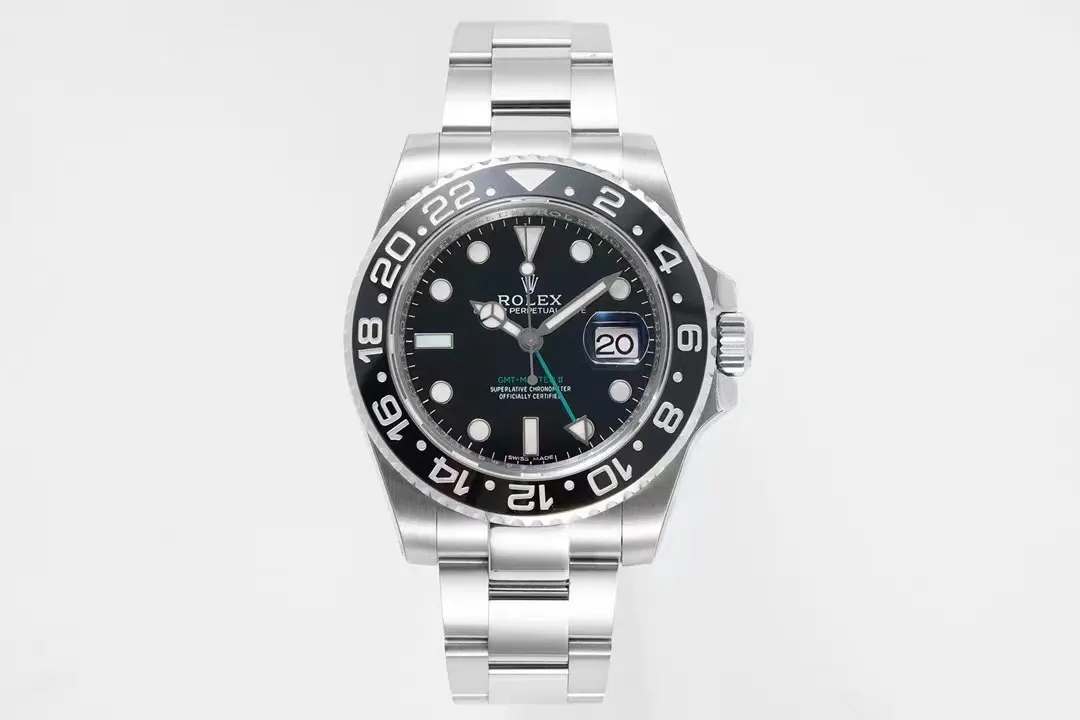 AR Factory Rolex GMT-Master II Batman 40mm Black Dial Black White Ceramic Bezel Stainless Steel Oyst Bright 363