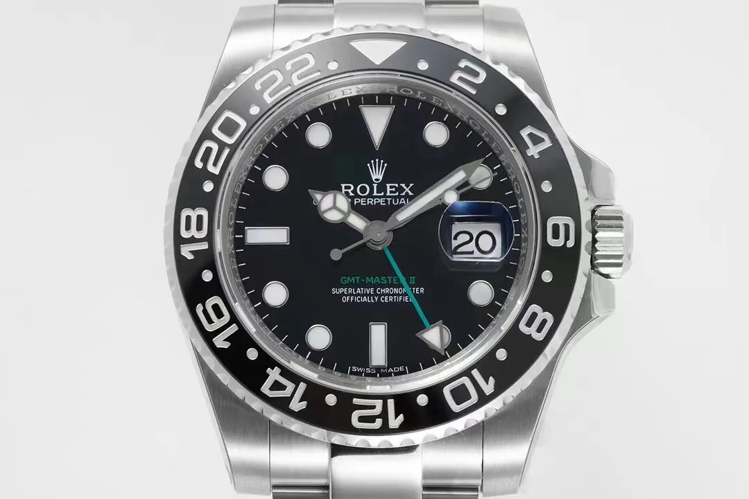 AR Factory Rolex GMT-Master II Batman 40mm Black Dial Black White Ceramic Bezel Stainless Steel Oyst Bright 363