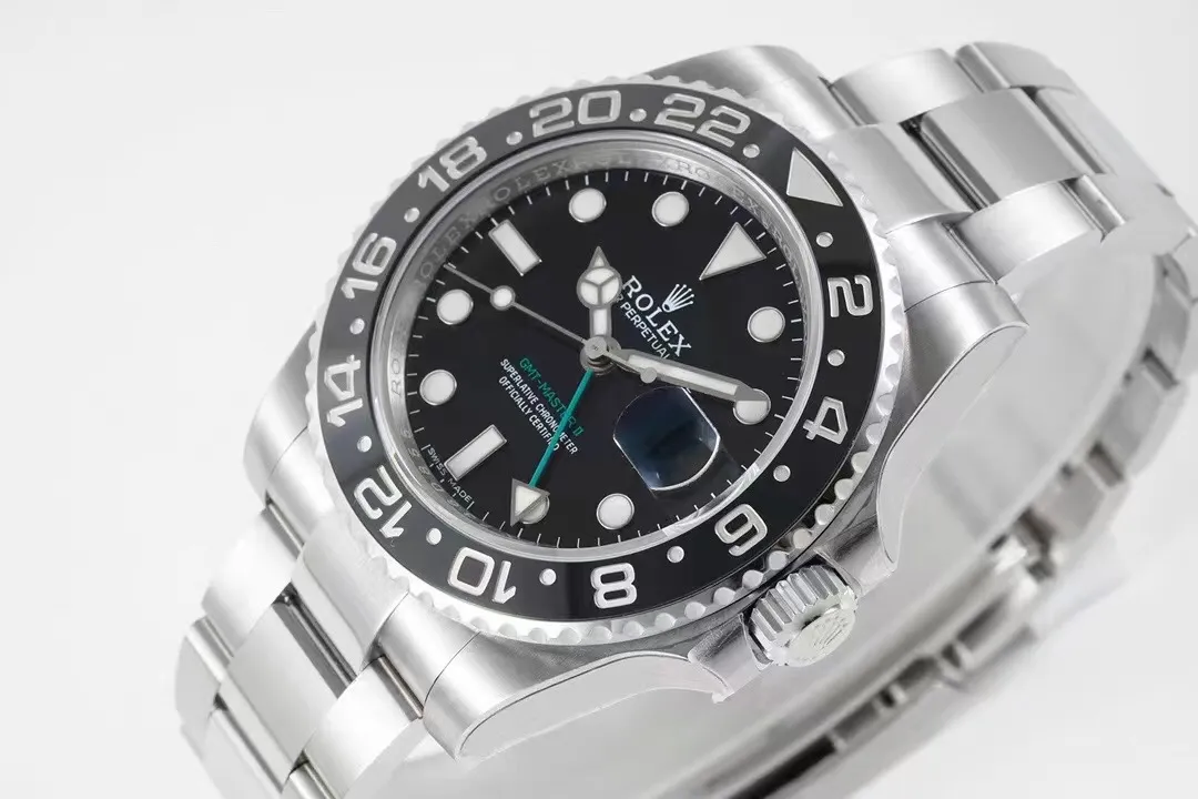 AR Factory Rolex GMT-Master II Batman 40mm Black Dial Black White Ceramic Bezel Stainless Steel Oyst Bright 363