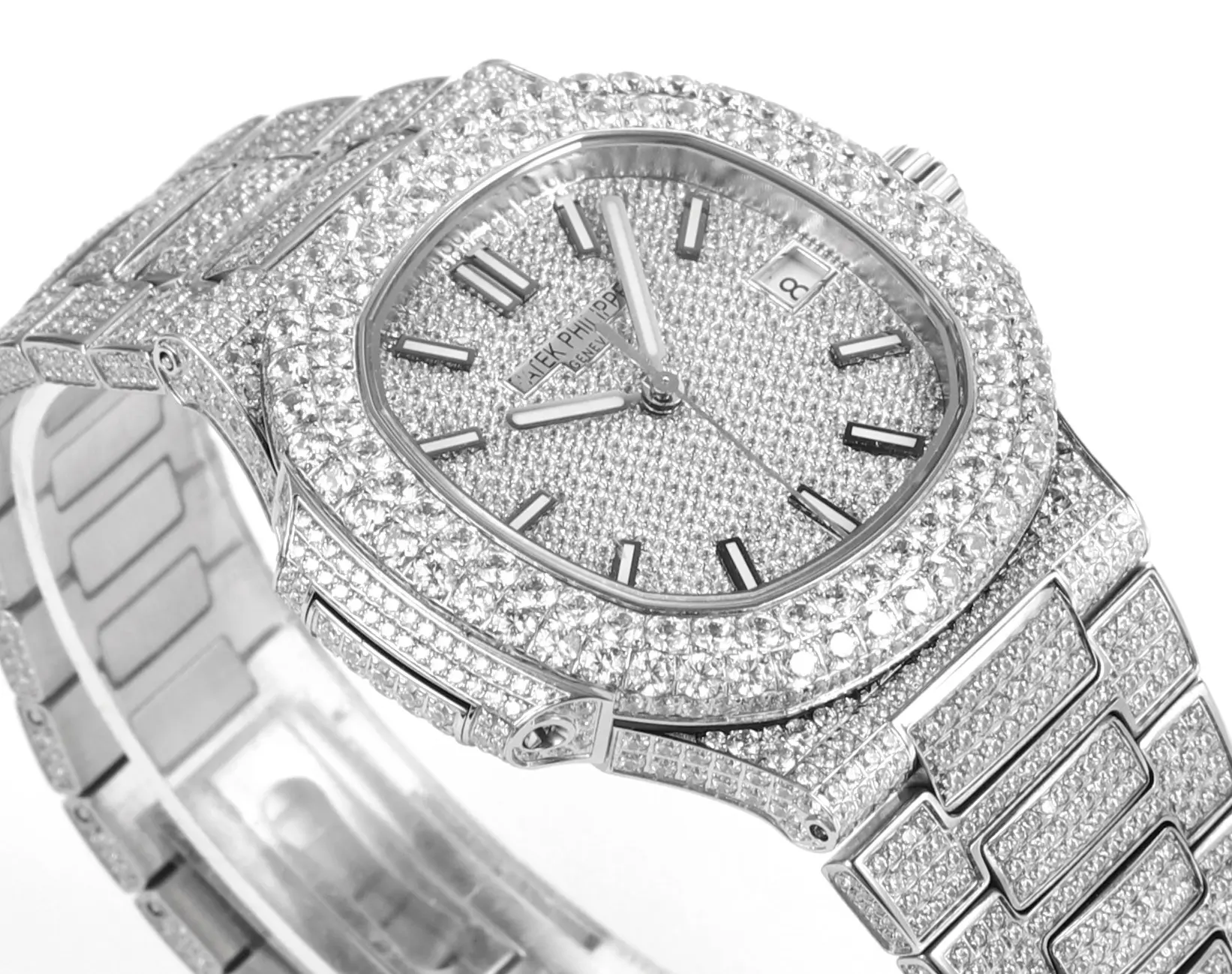 TW Factory Patek Philippe Nautilus 5719 10G White Gold Super Clone Replica Watch FastDry 7516