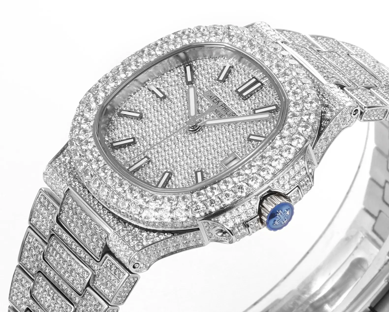 TW Factory Patek Philippe Nautilus 5719 10G White Gold Super Clone Replica Watch FastDry 7516