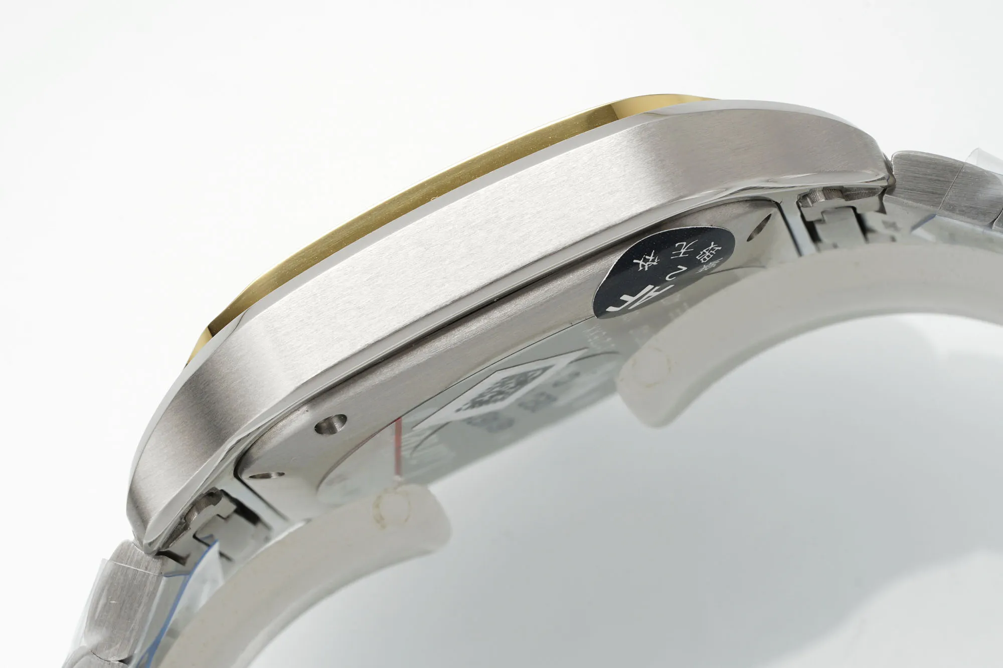 AF Factory Cartier Santos de Cartier Two-Tone Yellow Gold and Stainless Steel Diamond-Set Automatic Watch with White Dial Attractive 2772