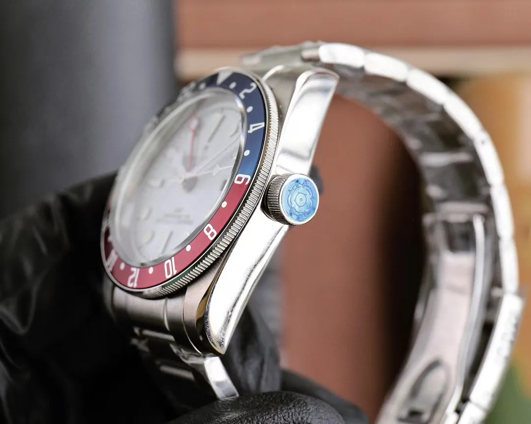 Tudor Black Bay GMT White Dial Pepsi Bezel Stainless Steel Automatic Men’s Watch TimelessDesign 4291