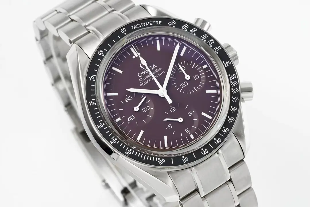 EasyCare V6 Factory Omega Speedmaster 9300 Burgundy Dial Steel – VSF Watches Collection 574