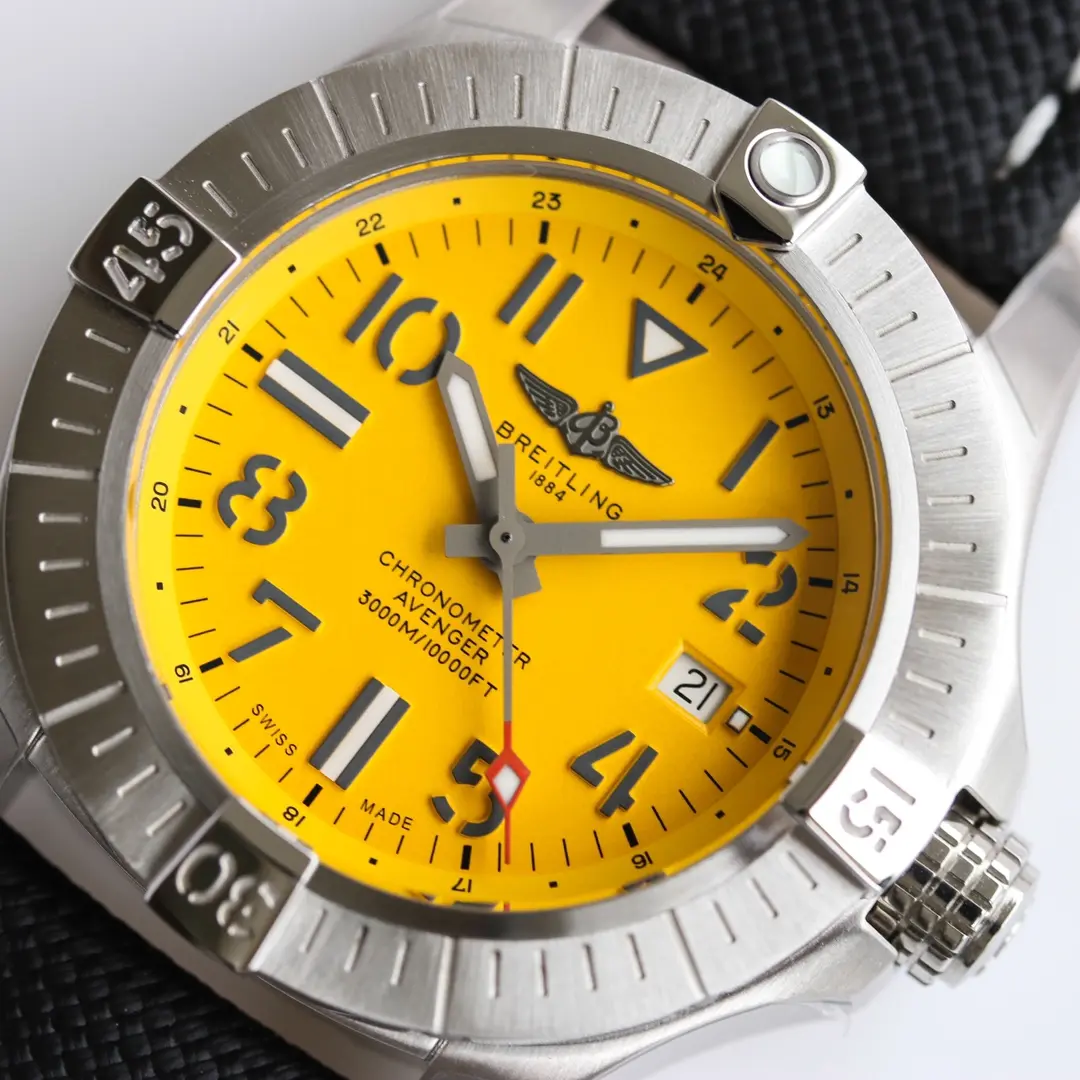 SunProtective V7 Factory Breitling Avenger Automatic 45 Seawolf Yellow – Super Clone Watch 2327