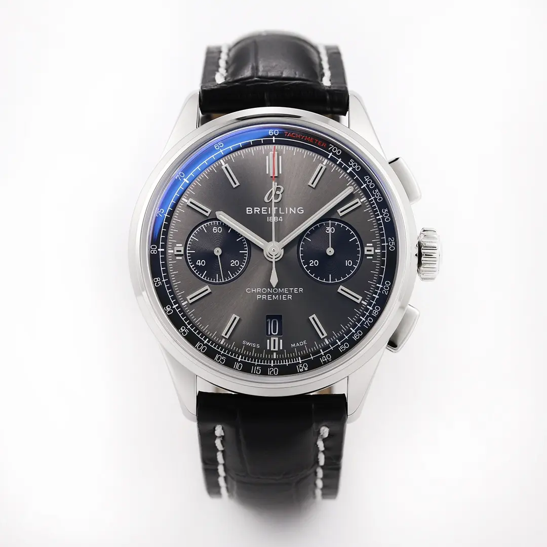 V9 Factory Breitling Premier B01 Chronograph Grey Dial – Super Clone Luxury Watch Seasonal 2533