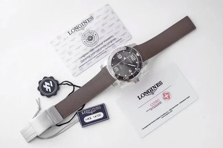 V9 Factory Longines Conquest Grey Dial Rubber Strap – Best Super Clone Watch WaterResistant 3929