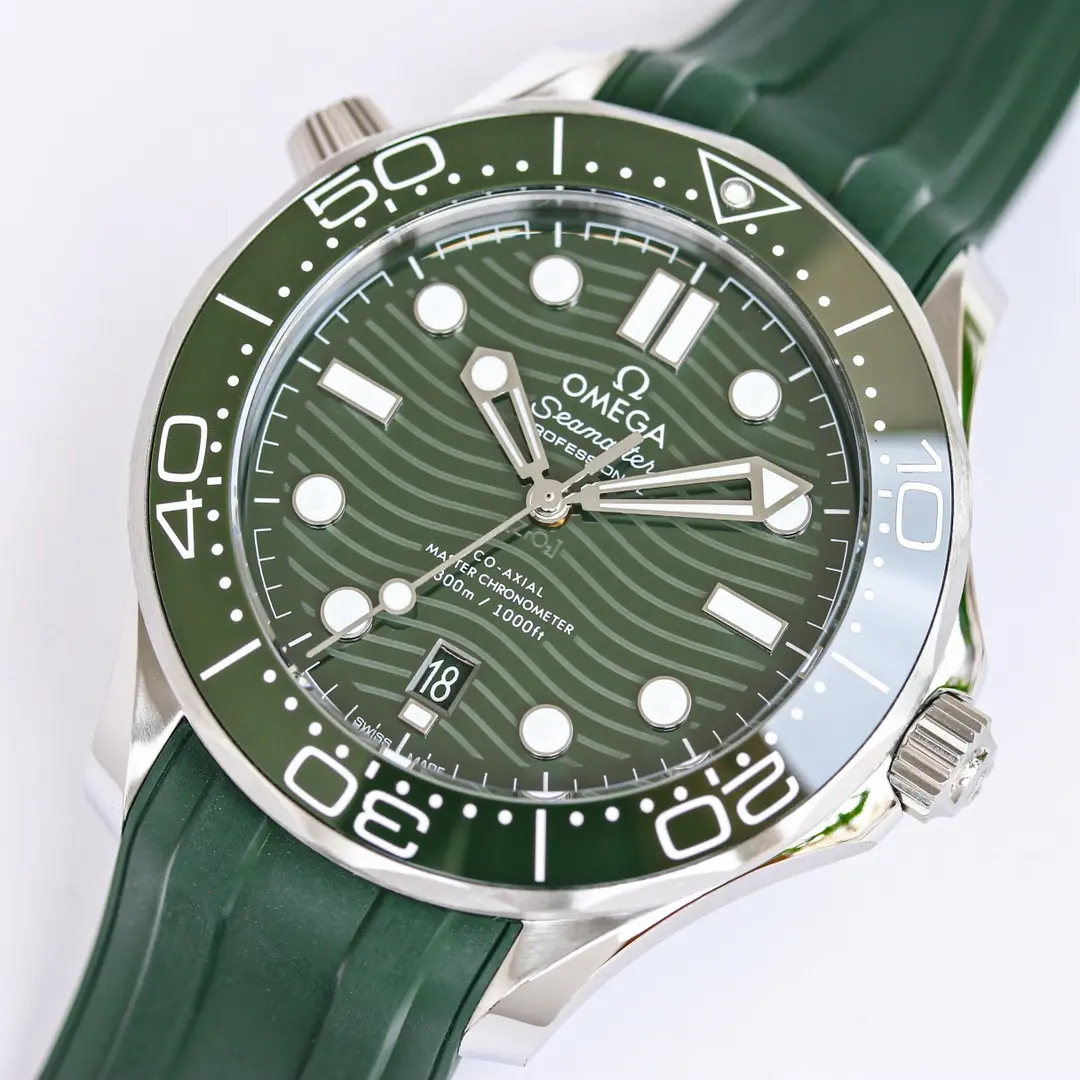 FastDry VS Factory Omega Seamaster Diver 42mm Green Rubber –  VSF Watches 500